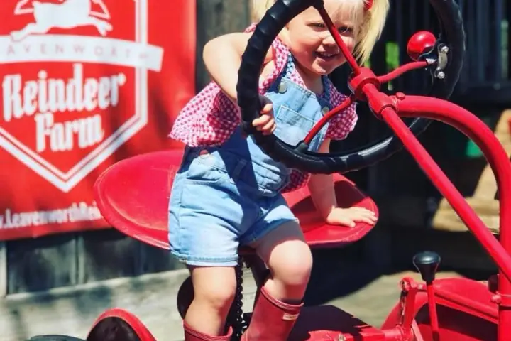 a woman sitting on a bicycle