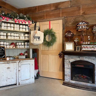 a living room filled with furniture and a fire place