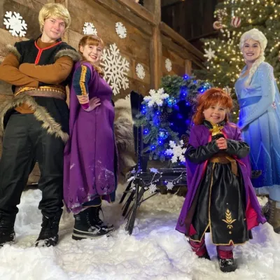 a group of people posing for the camera